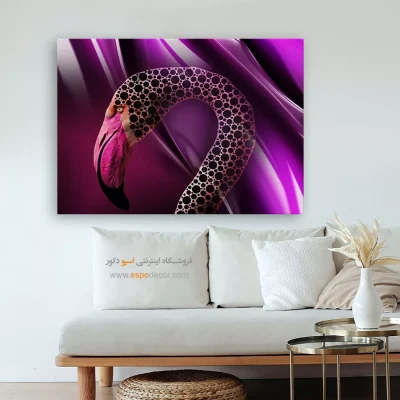 تابلو دکوراتیو انتزاعی - آبی تابناک – تابلو مدرن - اسپو دکور