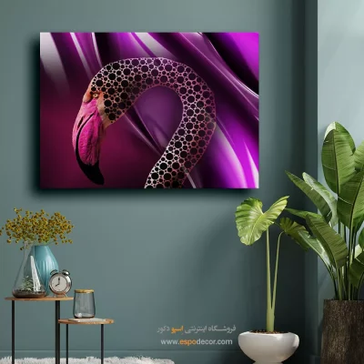 تابلو دکوراتیو انتزاعی - آبی تابناک – تابلو مدرن - اسپو دکور