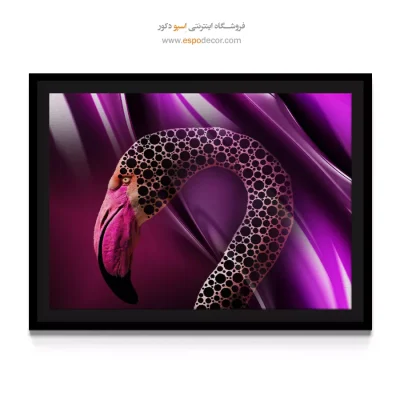 تابلو دکوراتیو انتزاعی - آبی تابناک – تابلو مدرن - اسپو دکور