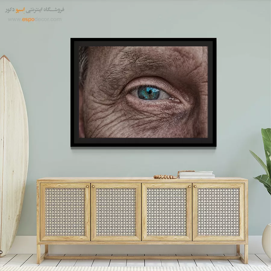 تابلو مینیمال برای اتاق - رنگ بیزمان – تابلو مدرن - اسپو دکور