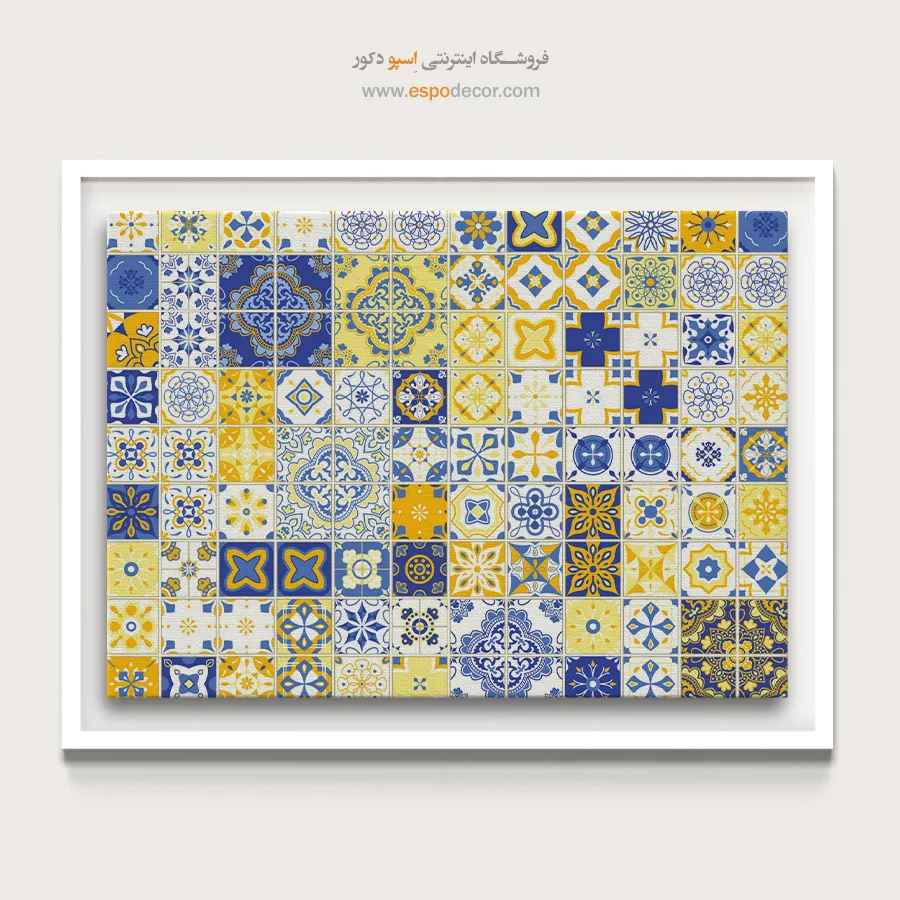 تابلو هنری احساسی - دریا سپید – تابلو مدرن - اسپو دکور