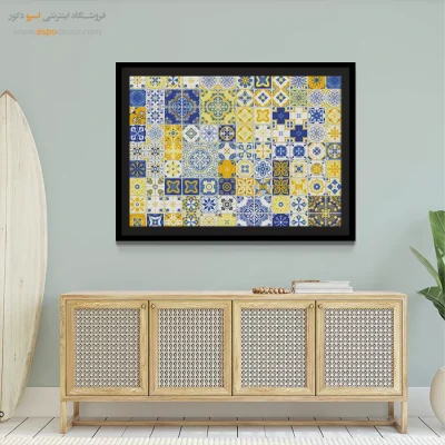 تابلو هنری احساسی - دریا سپید – تابلو مدرن - اسپو دکور