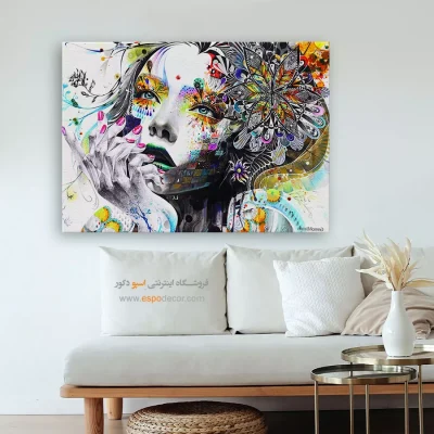 تابلو احساسی - آبی شکننده – تابلو مدرن - اسپو دکور