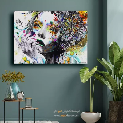 تابلو احساسی - آبی شکننده – تابلو مدرن - اسپو دکور