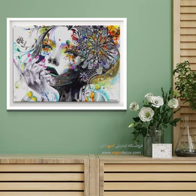 تابلو احساسی - آبی شکننده – تابلو مدرن - اسپو دکور