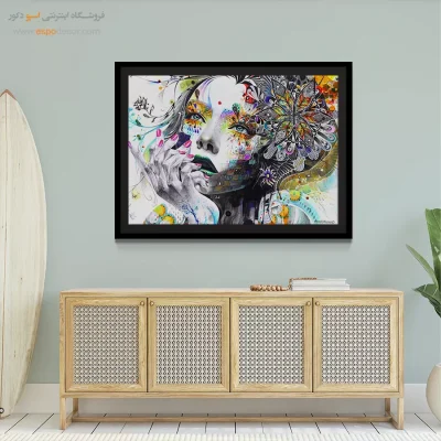 تابلو احساسی - آبی شکننده – تابلو مدرن - اسپو دکور