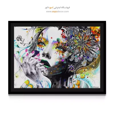 تابلو احساسی - آبی شکننده – تابلو مدرن - اسپو دکور