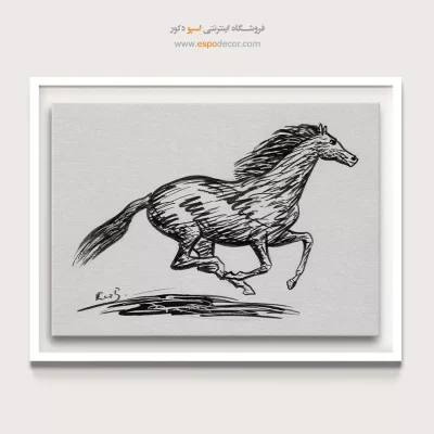 تابلو مینیمال دفتر کار - رنگ دل‌تنگ – تابلو مدرن - اسپو دکور