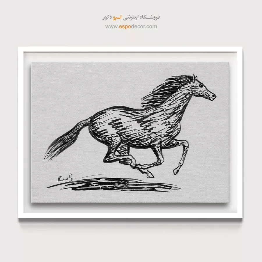 تابلو مینیمال دفتر کار - رنگ دلتنگ – تابلو مدرن - اسپو دکور