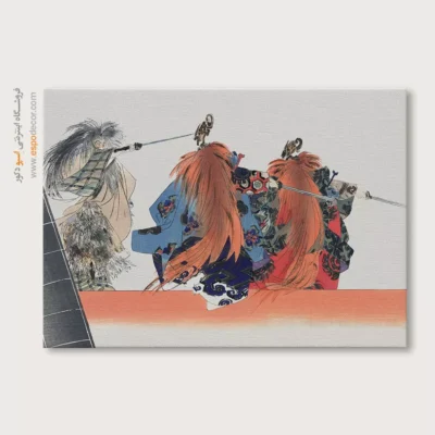 تابلو چهره - غروب مه‌آلود – تابلو مدرن - اسپو دکور