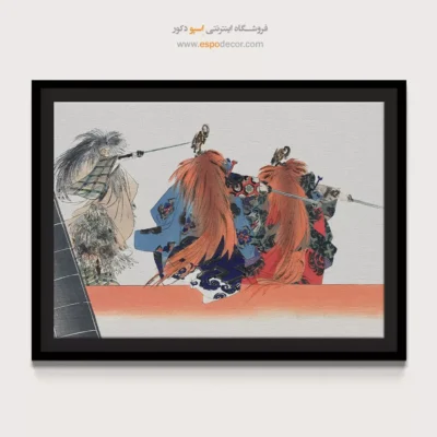 تابلو چهره - غروب مه‌آلود – تابلو مدرن - اسپو دکور