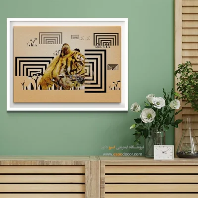 تابلو اتاق خواب - رنگ شکفته – تابلو مدرن - اسپو دکور