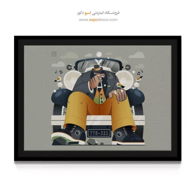 تابلو نقاشی انتزاعی
