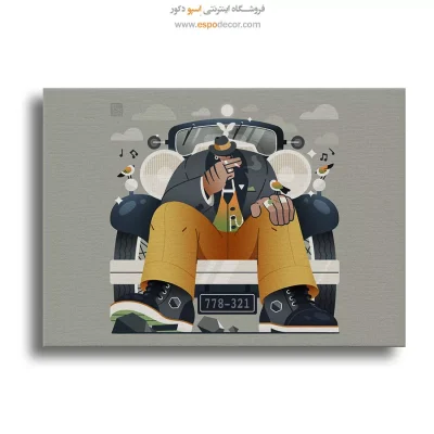 تابلو نقاشی انتزاعی