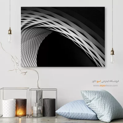 تابلو دکوراتیو معنوی - آبی مه‌آلود – تابلو مدرن - اسپو دکور