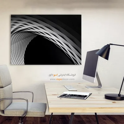 تابلو دکوراتیو معنوی - آبی مه‌آلود – تابلو مدرن - اسپو دکور