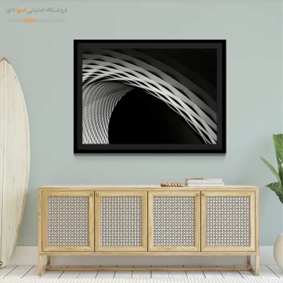 تابلو دکوراتیو معنوی - آبی مه‌آلود – تابلو مدرن - اسپو دکور