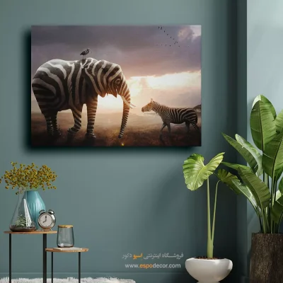 موج شفاف – تابلو مدرن - تابلو خطی - اسپو دکور