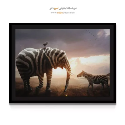 موج شفاف – تابلو مدرن - تابلو خطی - اسپو دکور