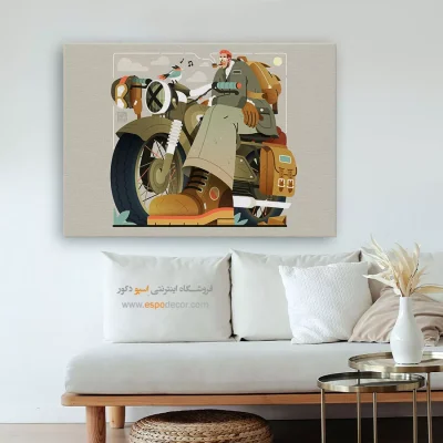 تابلو مدرن - آبی شکفته – تابلو مدرن - اسپو دکور