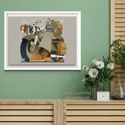 تابلو مدرن - آبی شکفته – تابلو مدرن - اسپو دکور