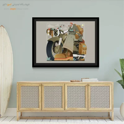 تابلو مدرن - آبی شکفته – تابلو مدرن - اسپو دکور