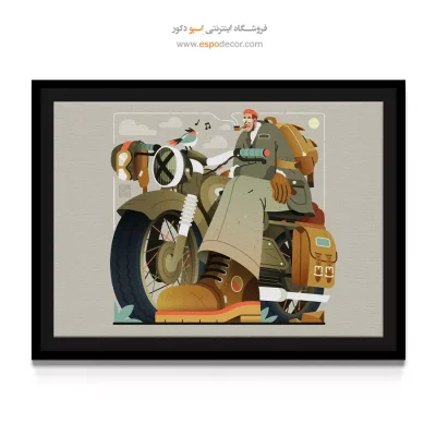 تابلو مدرن - آبی شکفته – تابلو مدرن - اسپو دکور