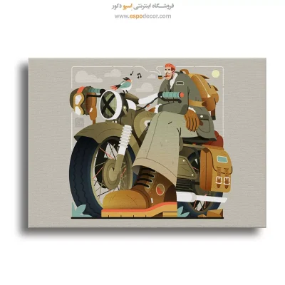 تابلو مدرن - آبی شکفته – تابلو مدرن - اسپو دکور