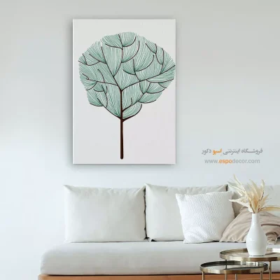 تابلو مینیمال هدیه روز پدر - غروب خالص – تابلو مدرن - اسپو دکور