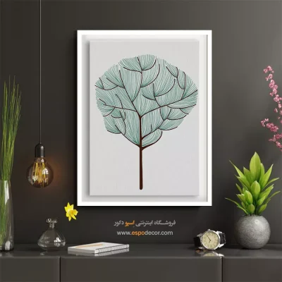 تابلو مینیمال هدیه روز پدر - غروب خالص – تابلو مدرن - اسپو دکور