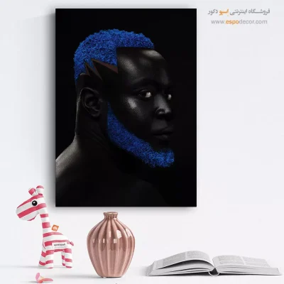 تابلو چاپی سالن پذیرایی - رنگ ناآرام – تابلو مدرن - اسپو دکور