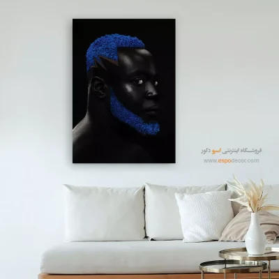 تابلو چاپی سالن پذیرایی - رنگ ناآرام – تابلو مدرن - اسپو دکور