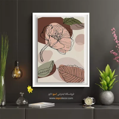 تابلو مینیمال معنوی - پرواز شکننده – تابلو مدرن - اسپو دکور