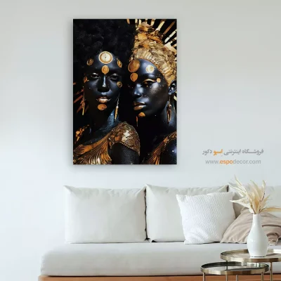 تابلو فانتزی آشپزخانه - غروب سرد – تابلو مدرن - اسپو دکور