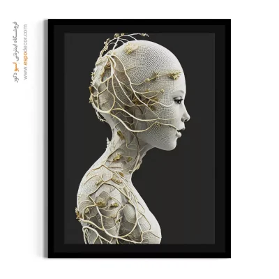 تابلو مینیمال هدیه سالگرد - موج سپید – تابلو مدرن - اسپو دکور