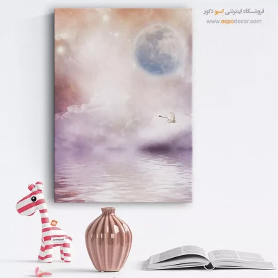 تابلو نقاشی تأمل‌برانگیز - پگاه شفاف – تابلو مدرن - اسپو دکور