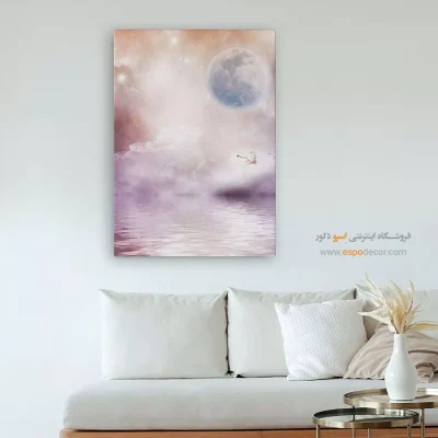 تابلو نقاشی تأمل‌برانگیز - پگاه شفاف – تابلو مدرن - اسپو دکور