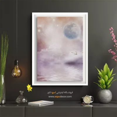 تابلو نقاشی تأمل‌برانگیز - پگاه شفاف – تابلو مدرن - اسپو دکور