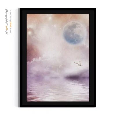 تابلو نقاشی تأمل‌برانگیز - پگاه شفاف – تابلو مدرن - اسپو دکور