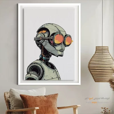 تابلو فانتزی سالن پذیرایی - تماشا رنگین – تابلو مدرن - اسپو دکور