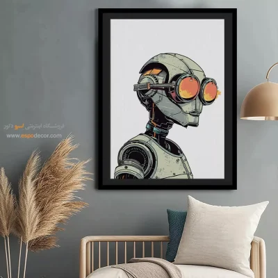 تابلو فانتزی سالن پذیرایی - تماشا رنگین – تابلو مدرن - اسپو دکور