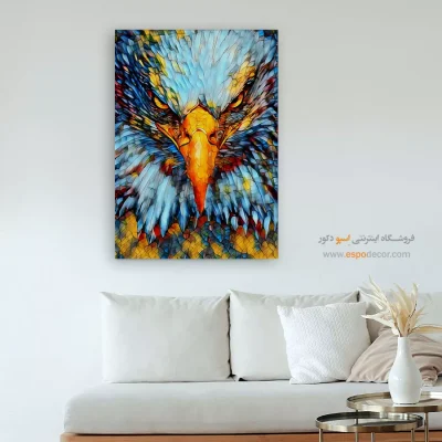 تابلو دکوراتیو پذیرایی - تماشا بی‌زمان – تابلو مدرن - اسپو دکور