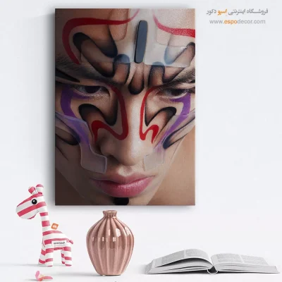 تابلو فانتزی انگیزشی - آبی گرم – تابلو مدرن - اسپو دکور