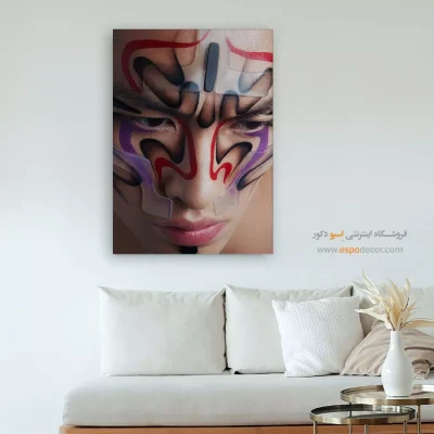 تابلو فانتزی انگیزشی - آبی گرم – تابلو مدرن - اسپو دکور