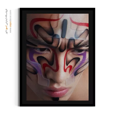 تابلو فانتزی انگیزشی - آبی گرم – تابلو مدرن - اسپو دکور