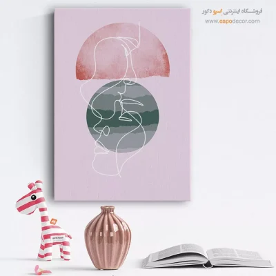 تابلو هنری اتاق نشیمن - درنگ سپید – تابلو مدرن - اسپو دکور