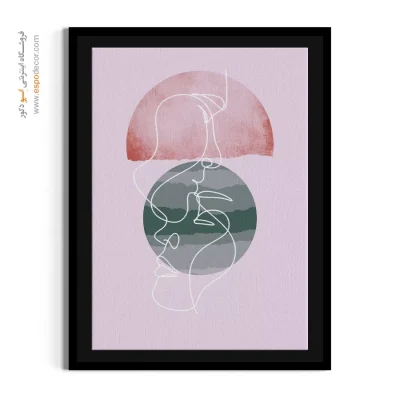 تابلو هنری اتاق نشیمن - درنگ سپید – تابلو مدرن - اسپو دکور