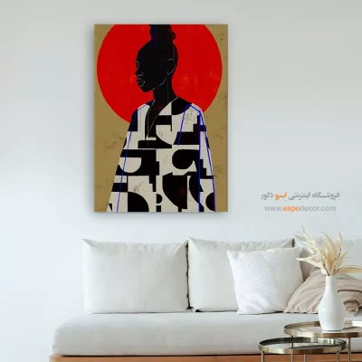 تابلو مینیمال بوتیک - راز تابناک – تابلو مدرن - اسپو دکور