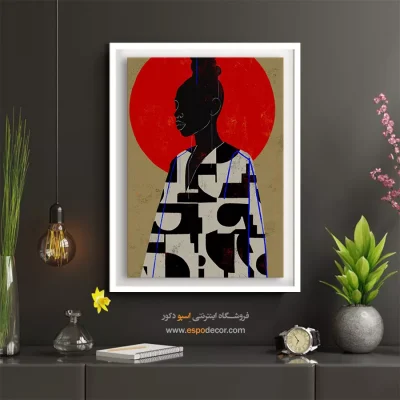 تابلو مینیمال بوتیک - راز تابناک – تابلو مدرن - اسپو دکور