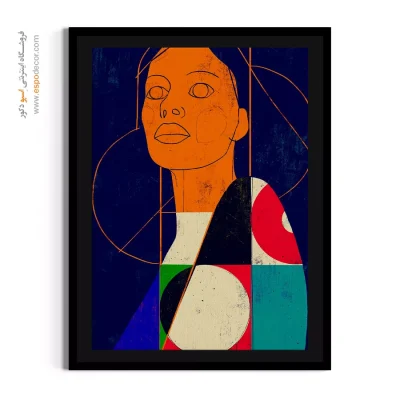 تابلو مینیمال اتاق خواب - آبی رها – تابلو مدرن - اسپو دکور